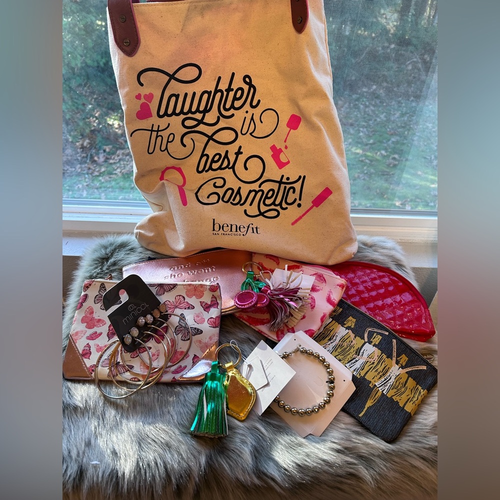 Makeup bag jewelry hair accessories